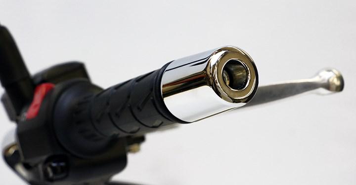 Handlebar end cap kit (chrome)