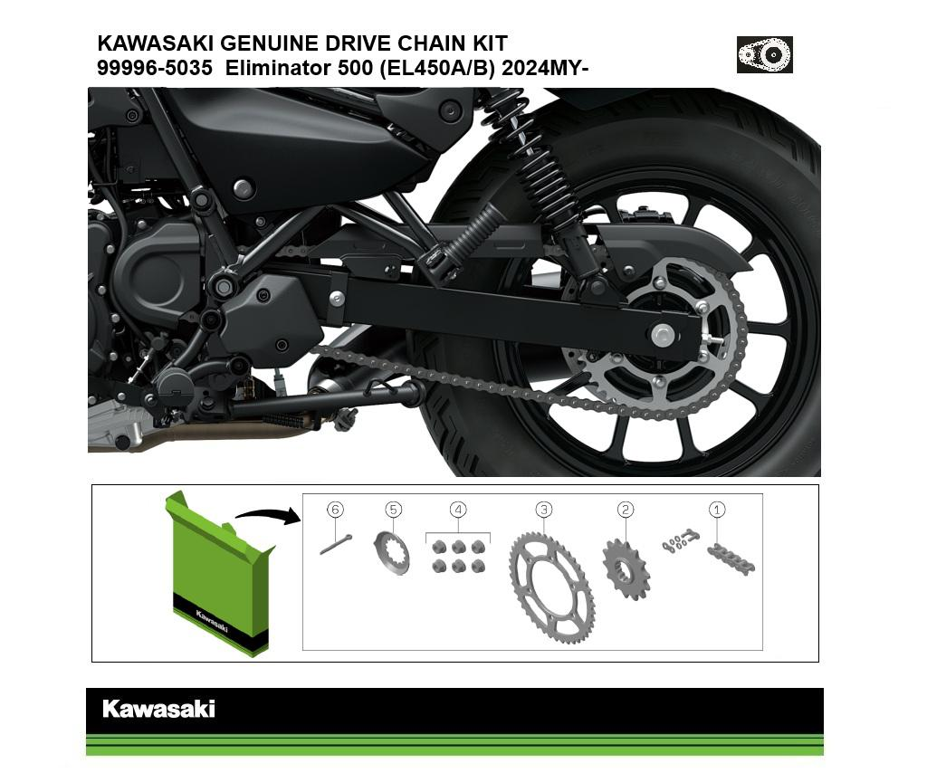Originální řetězová sada Eliminator 500/SE (EL450A/B)