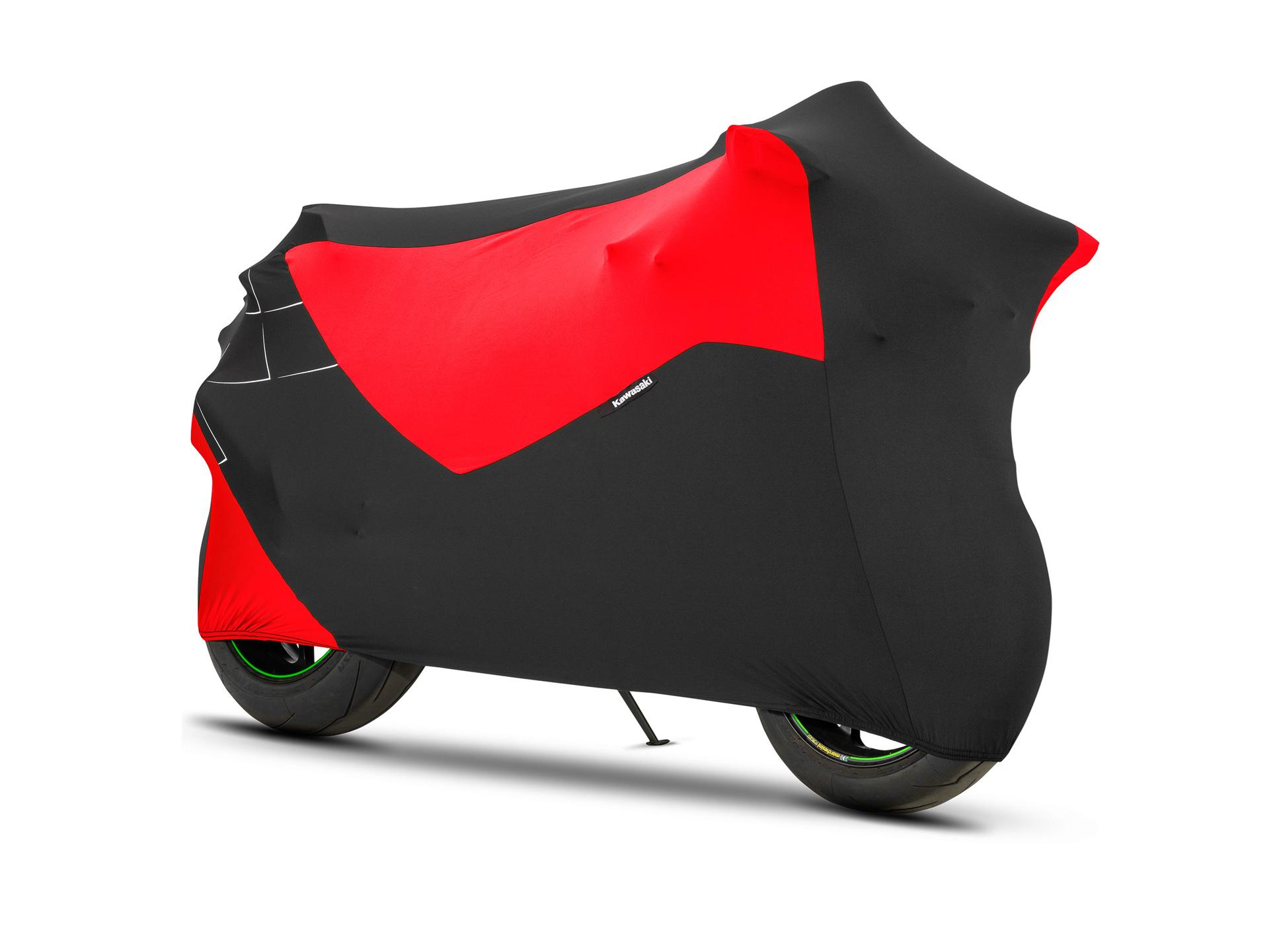 Super Stretch platcha na motocykl, černo-červená